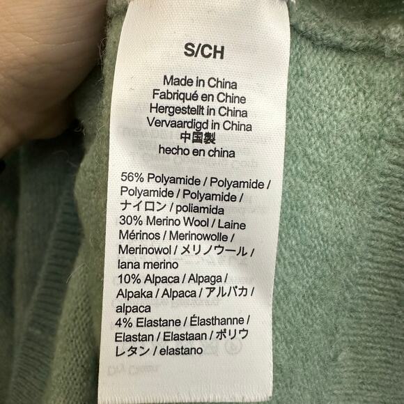 Madewell Mint Green Pullover Wool Alpaca Blend Sweater Size Small Oversized Soft - Picture 5 of 5